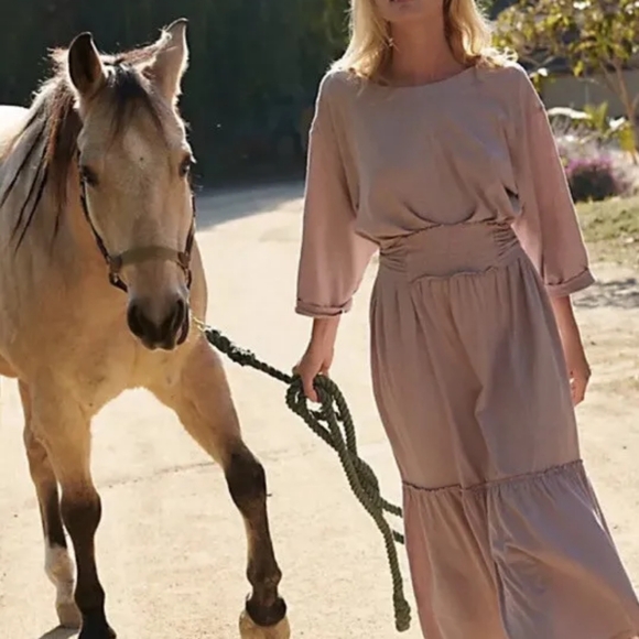 Free People Beach Garcia Midi Dress NWOT Medium - Picture 3 of 4